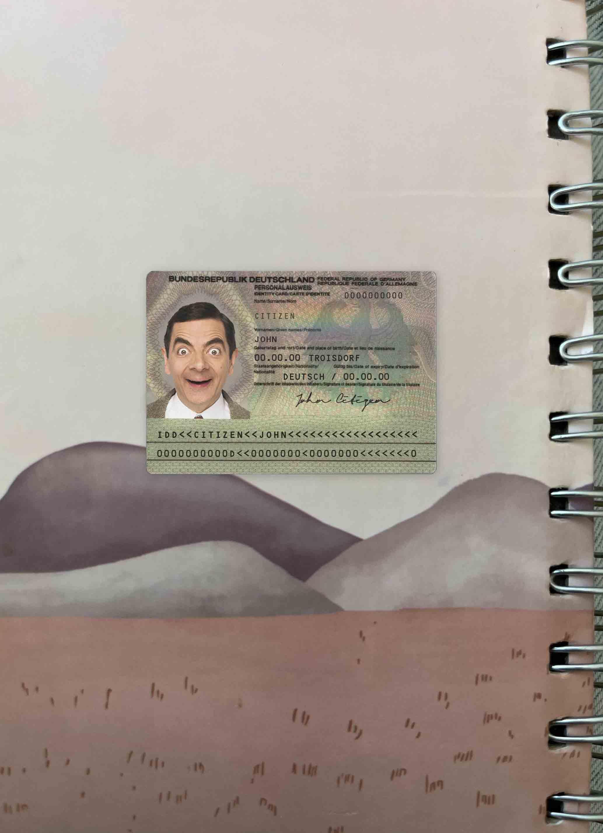 Realistic Germany ID (2010 – 2020) photolook example